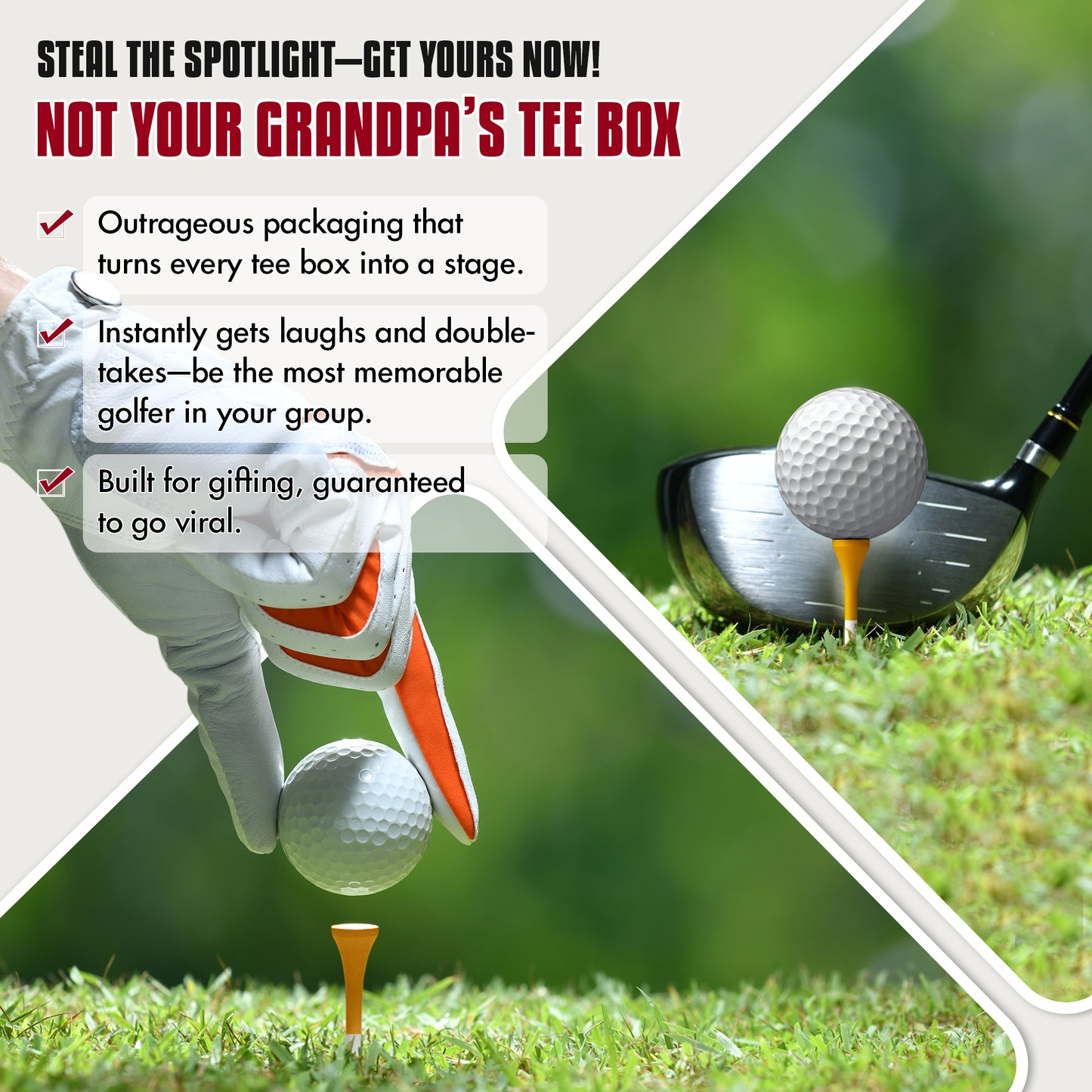 Curves and Clubs – Premium Golf Tees Cigarette Box