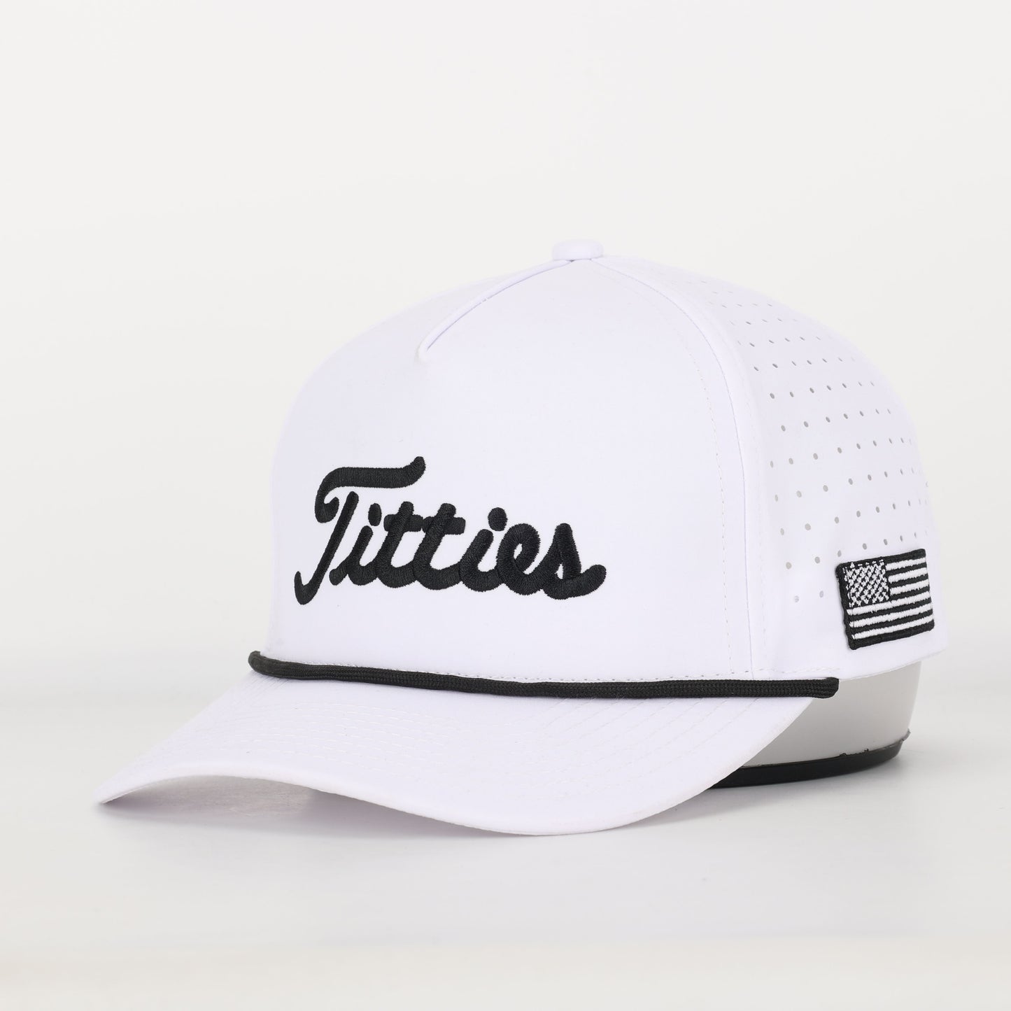 White and Black Titties Golf Hat