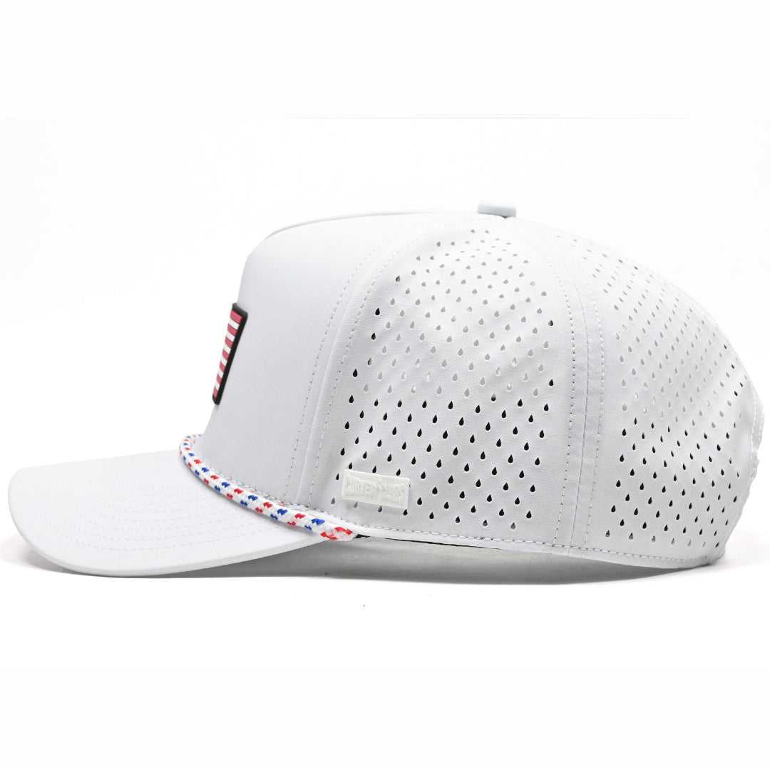White USA Performance Hat