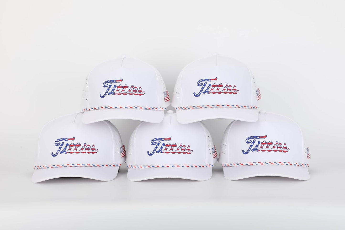 Curves & Clubs Titties Golf Hat - Funny Golf Hat, Titties Hat - Funny American Hat - One-Size-Fits-All Hat - Men's Gifts