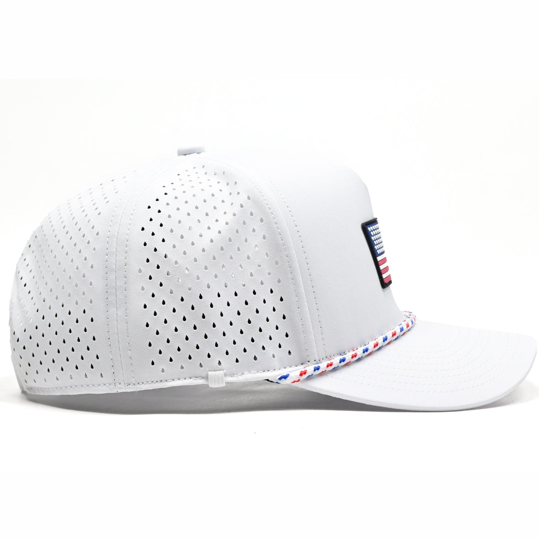 White USA Performance Hat