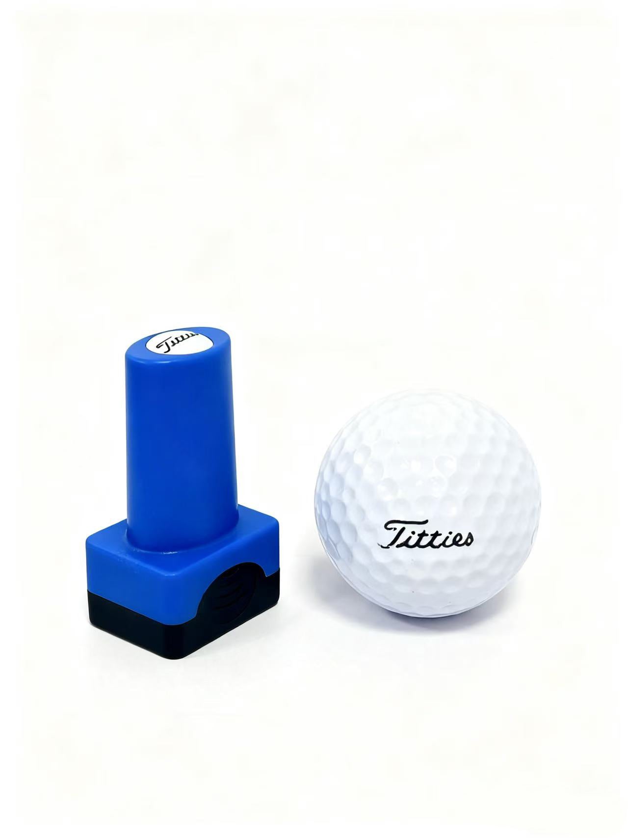 Titties Golf Balls Stamp