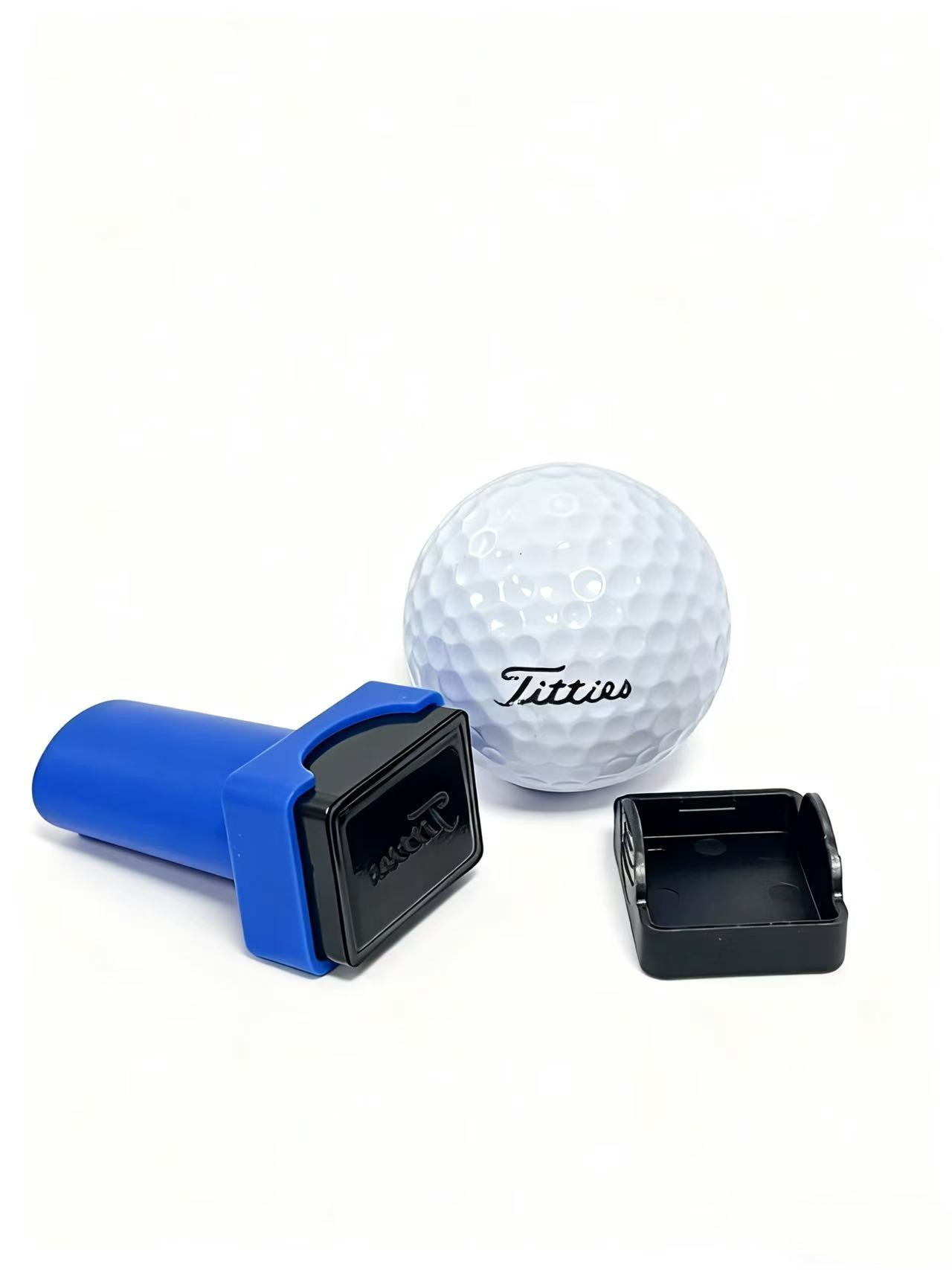 Titties Golf Balls Stamp