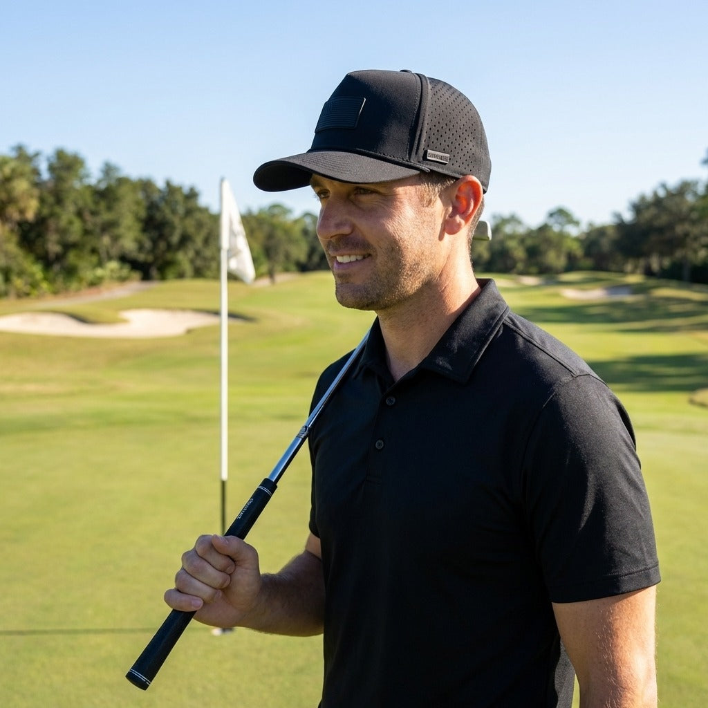 American Flag Golf Hats 3-Pack Bundle - Whiteout, Blackout, Stealth Money