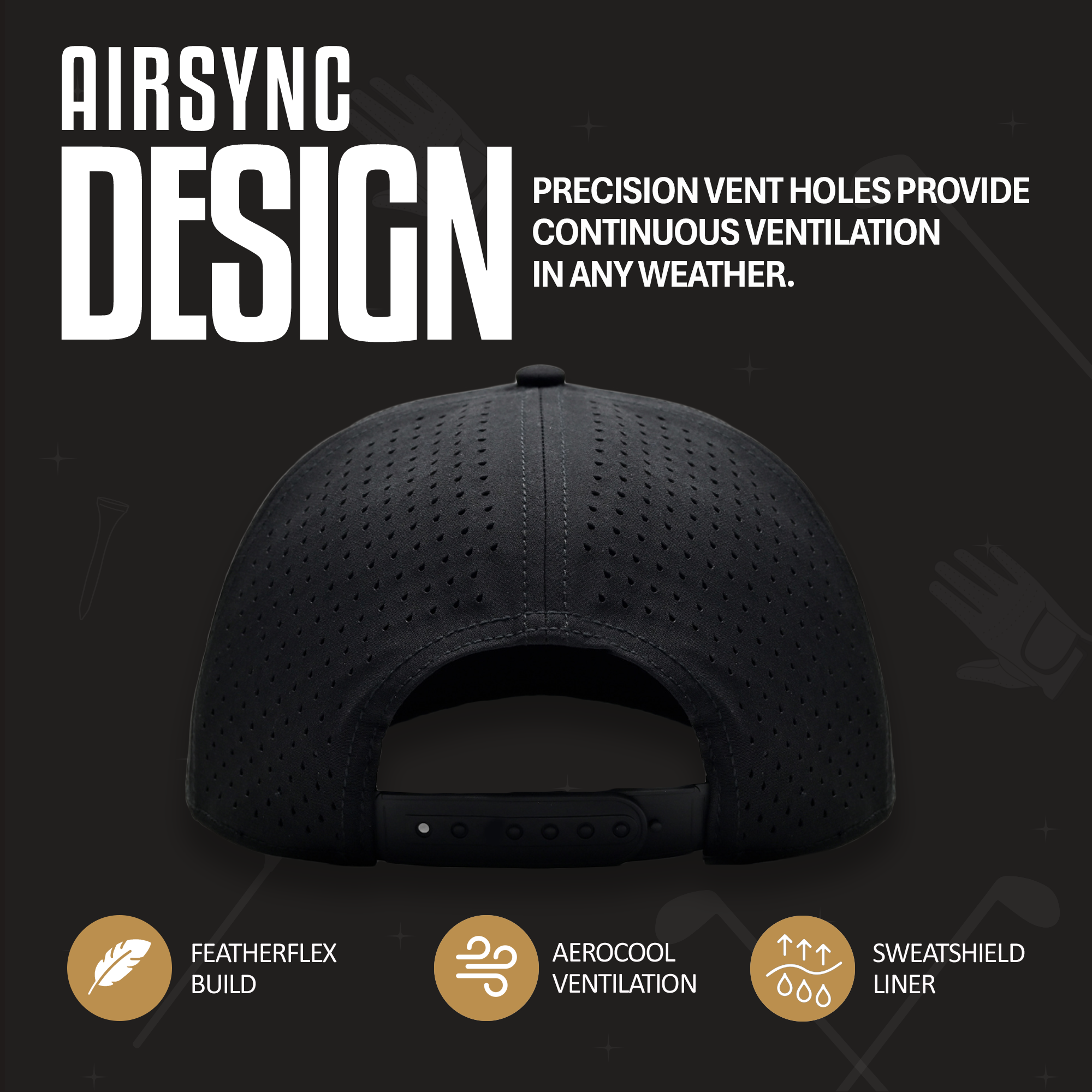 Black USA Performance Hat