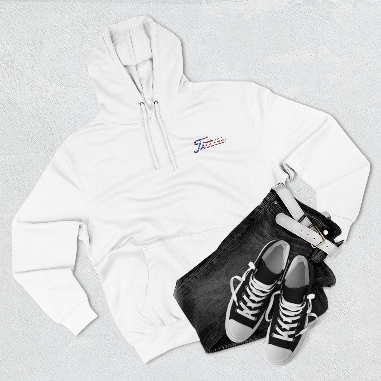 Curves and Clubs Golf Co. - Cozy USA Flag Sweatshirt for Casual Wear, Unisex Pullover for Comfort, Great Gift for Holidays like [...]