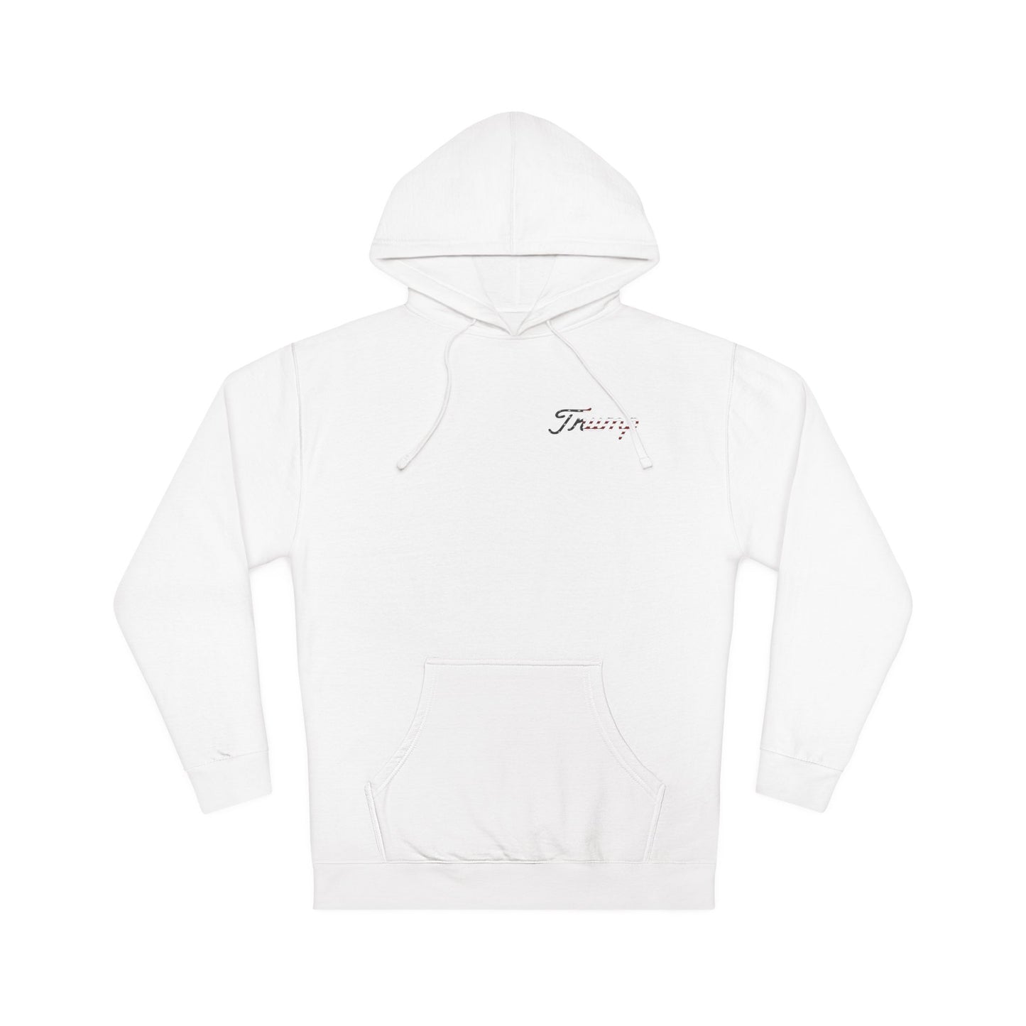 Curves and Clubs Patriotic TRUMP Themed Hooded Sweatshirt, Comfortable Gift for Him or Her, Casual Apparel, Everyday Hoodie, Perfect for All Seasons