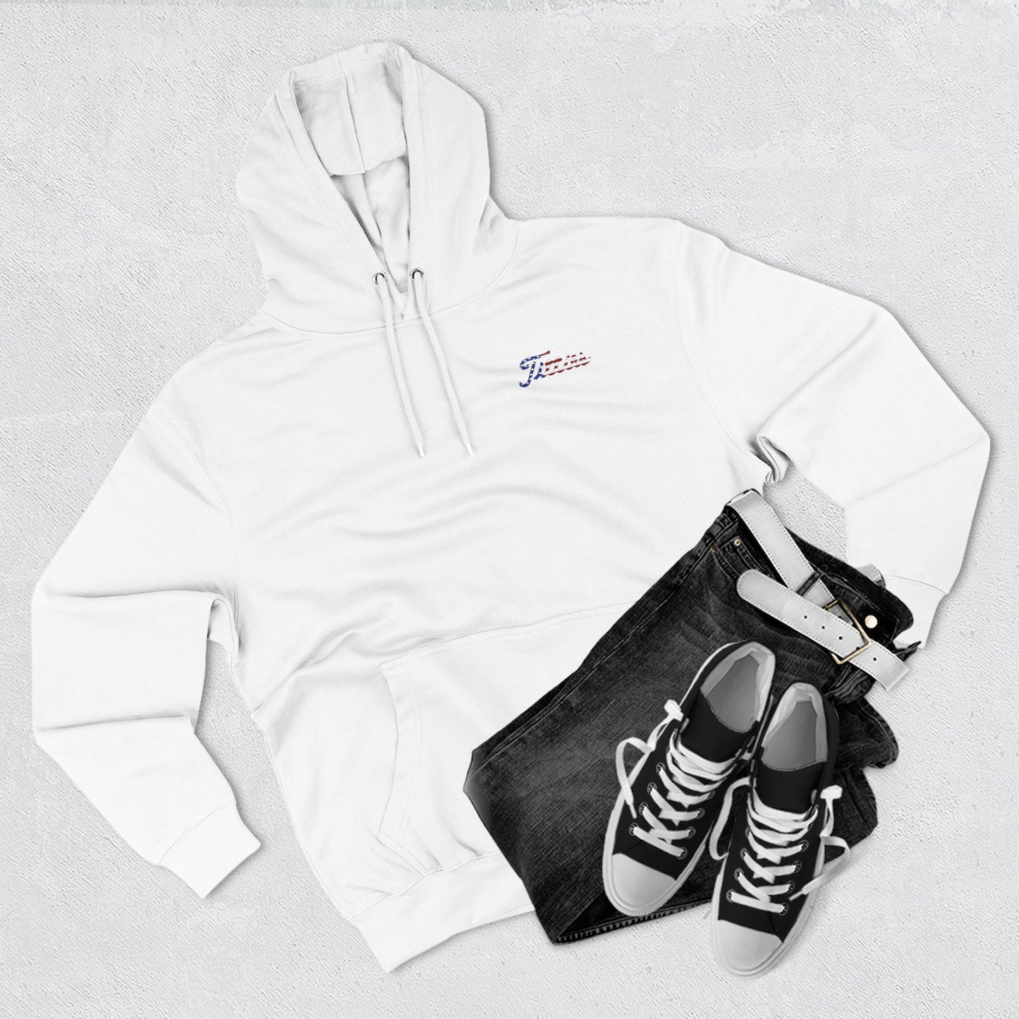 Curves and Clubs Golf Co. - Cozy USA Flag Sweatshirt for Casual Wear, Unisex Pullover for Comfort, Great Gift for Holidays like [...]