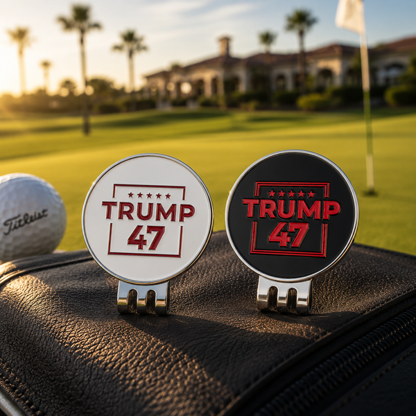 Curves & Clubs Premium Trump 47 Golf Ball Markers – 2-Pack