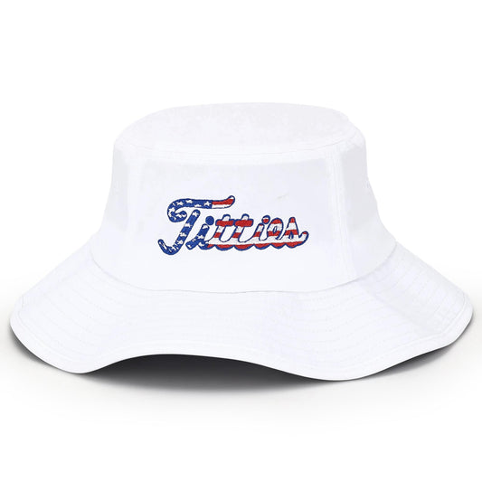CURVES & CLUBS Titties 4th of July Golf Bucket Hat