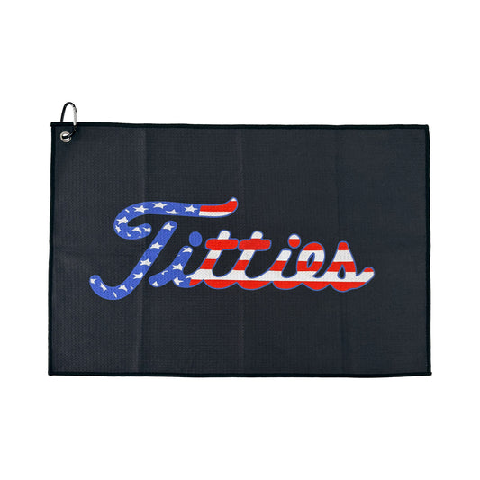 Curves & Clubs Titties Golf Towel