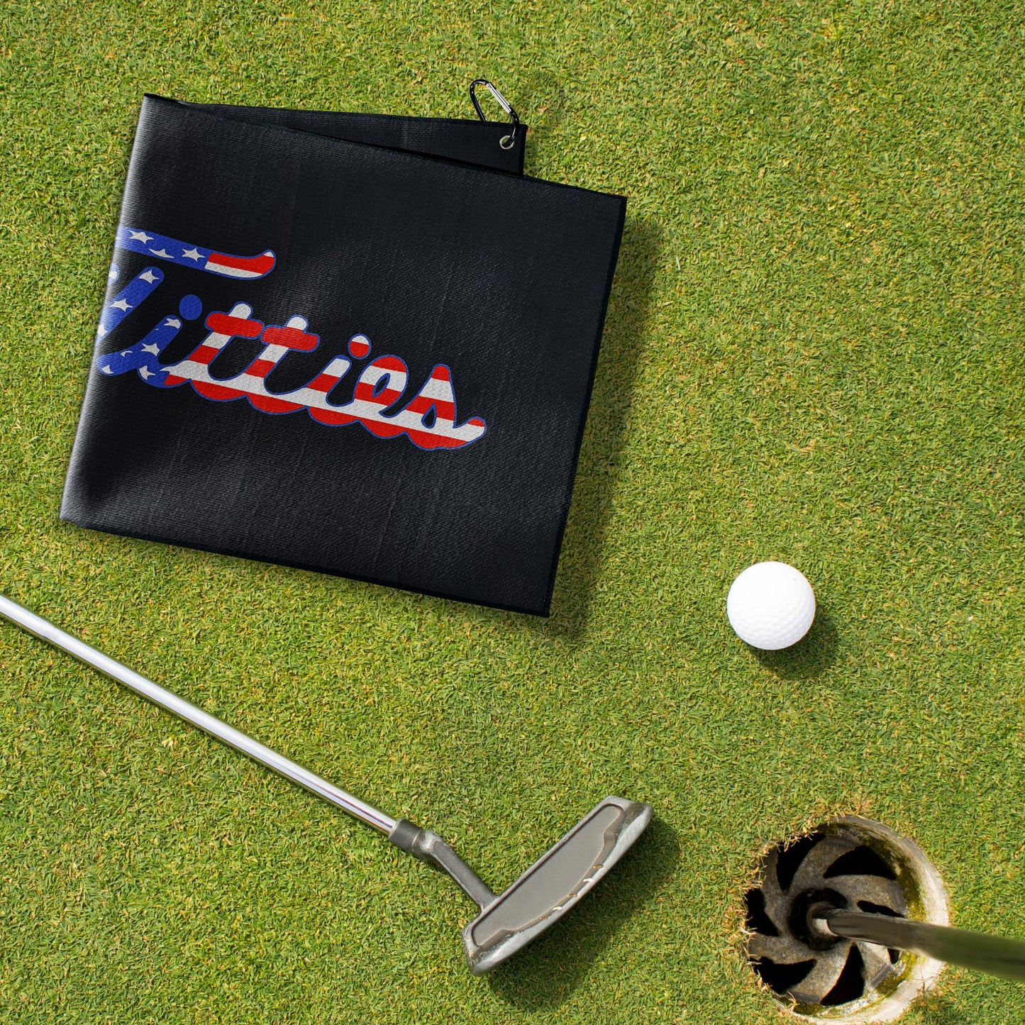 Curves & Clubs Titties Golf Towel