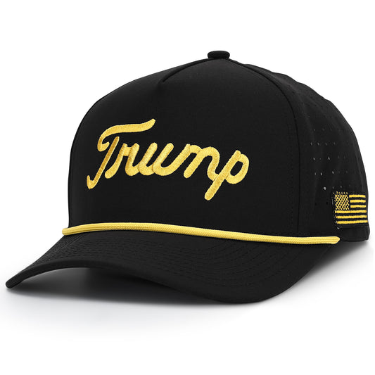Signature Gold Trump Golf Hat