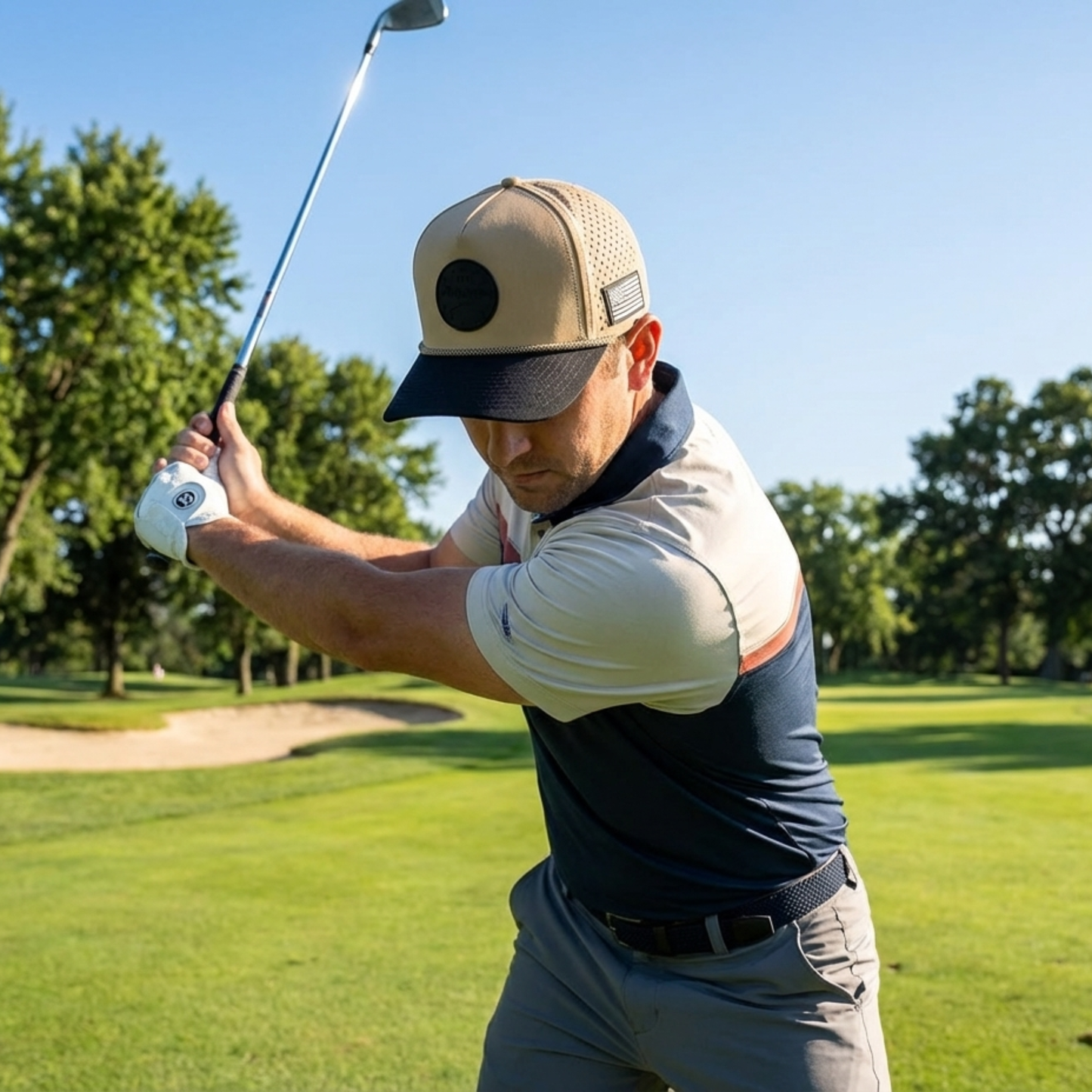Curves & Clubs 1776 Black Patch Hat