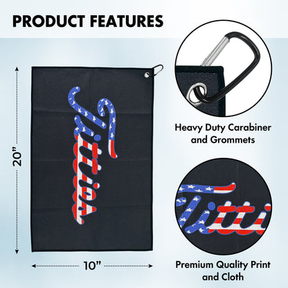 Curves & Clubs Titties Golf Towel