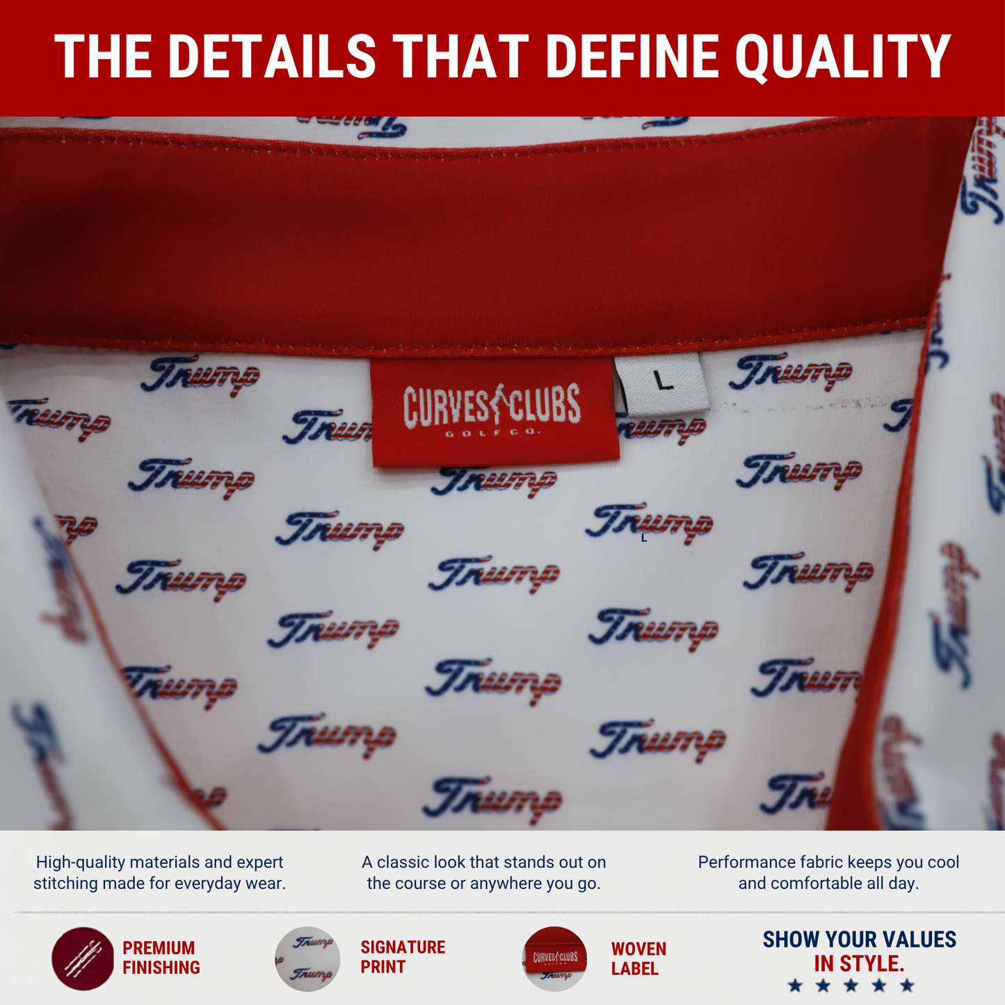 Trump Funny Golf Polo