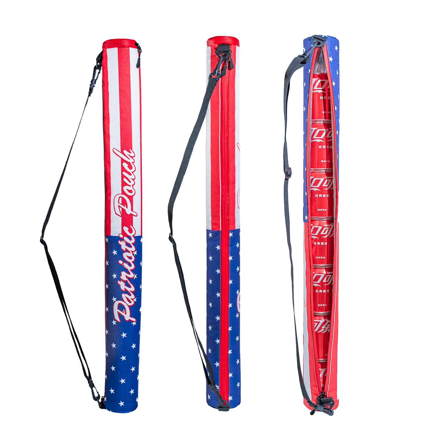 Curves & Clubs Patriotic Pouch Golf - Insulated Can Pouch