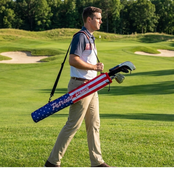 Curves & Clubs Patriotic Pouch Golf - Insulated Can Pouch