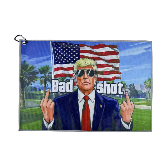 Curves & Clubs Trump Bad Shot Golf Towel