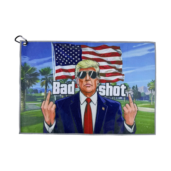 Curves & Clubs Trump Bad Shot Golf Towel