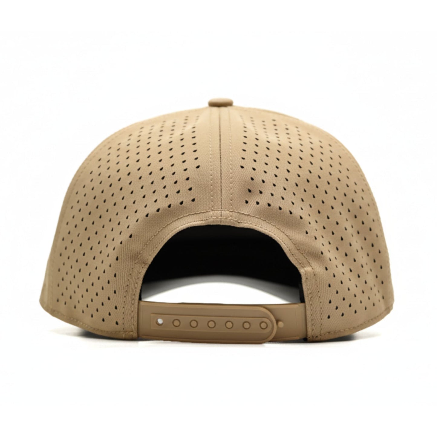 Curves & Clubs Golf Hat – Tan and Black USA Flag Patch