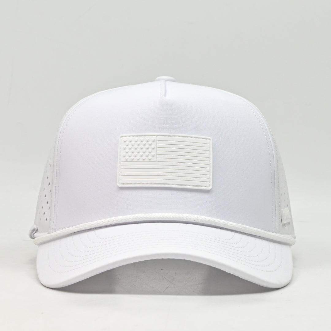 Whiteout American Flag Rope Hat