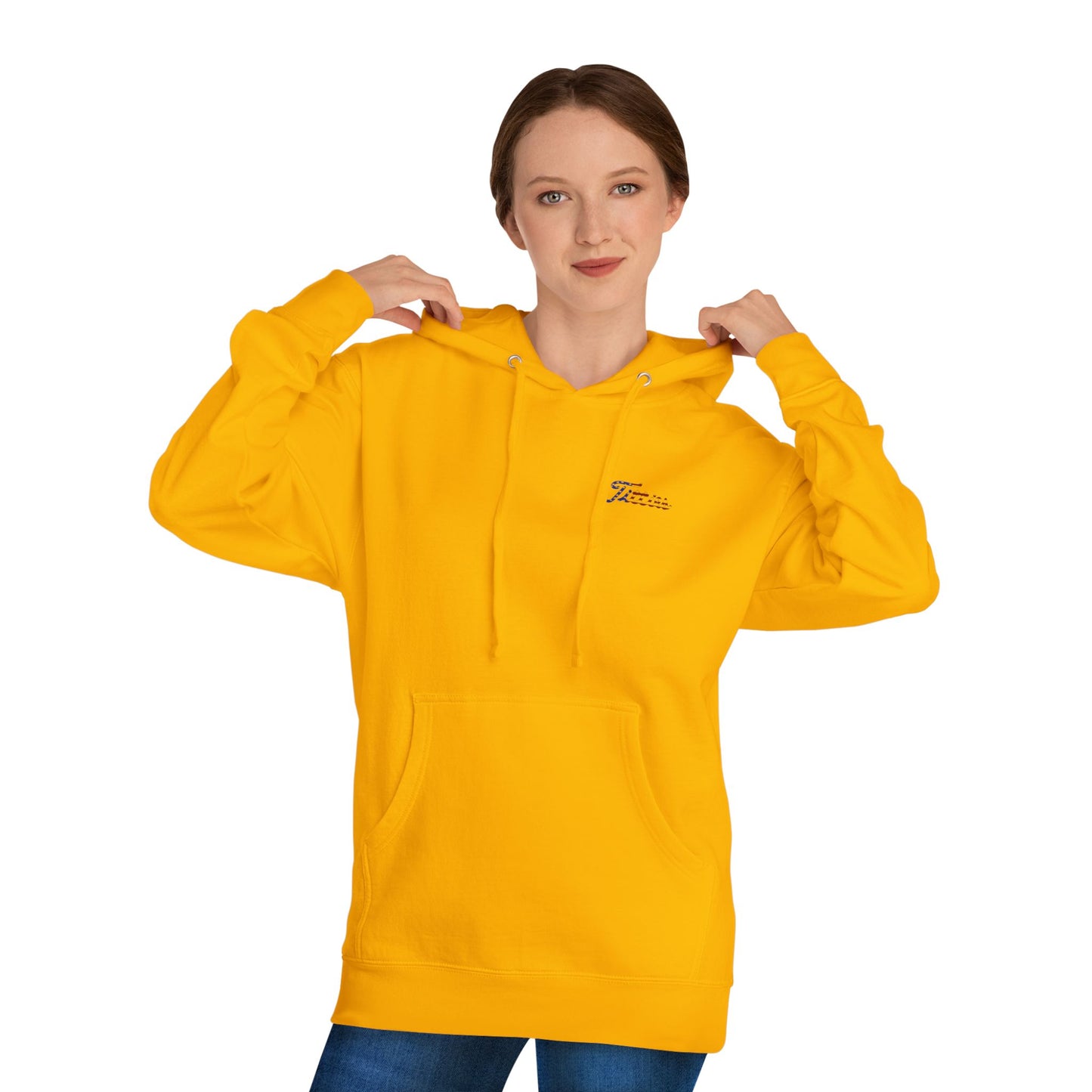 Curves and Clubs Patriotic Titties Themed Hooded Sweatshirt, Comfortable Gift for Him or Her, Casual Apparel, Everyday Hoodie, Perfect for All Seasons