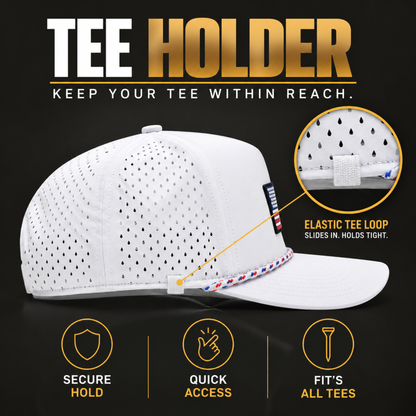 White USA Flag Hat