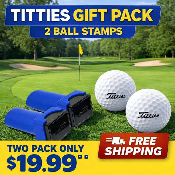 Titties Golf Balls Stamp (2-packs)
