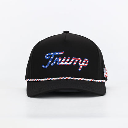 Black USA Trump Golf Hat