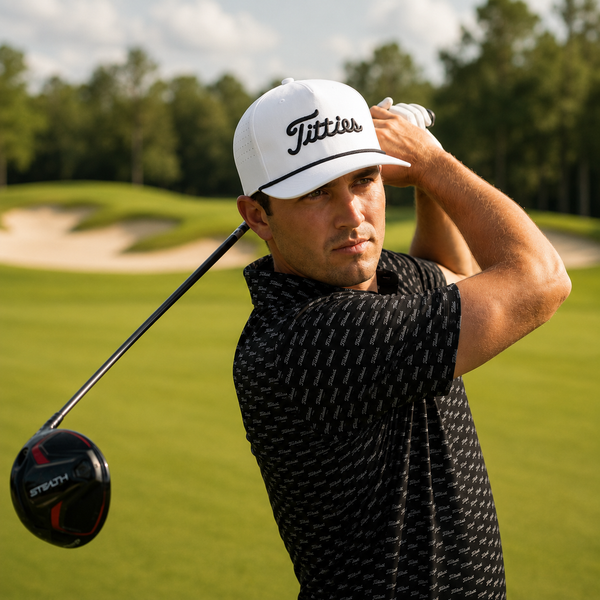 Black Titties Golf Polo