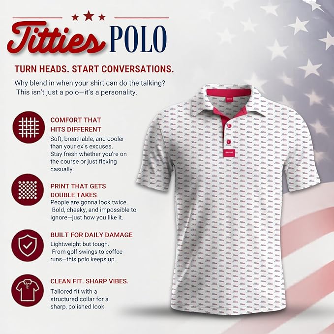 USA Titties Golf Polo