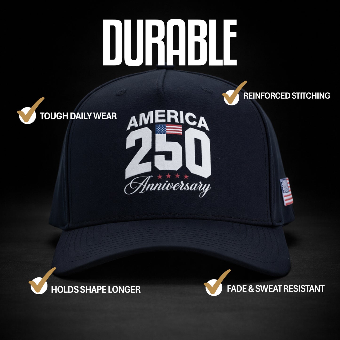 America 250th Anniversary Patriotic Golf Hat