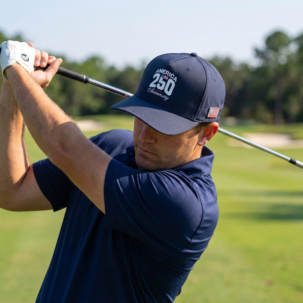 America 250th Anniversary Patriotic Golf Hat