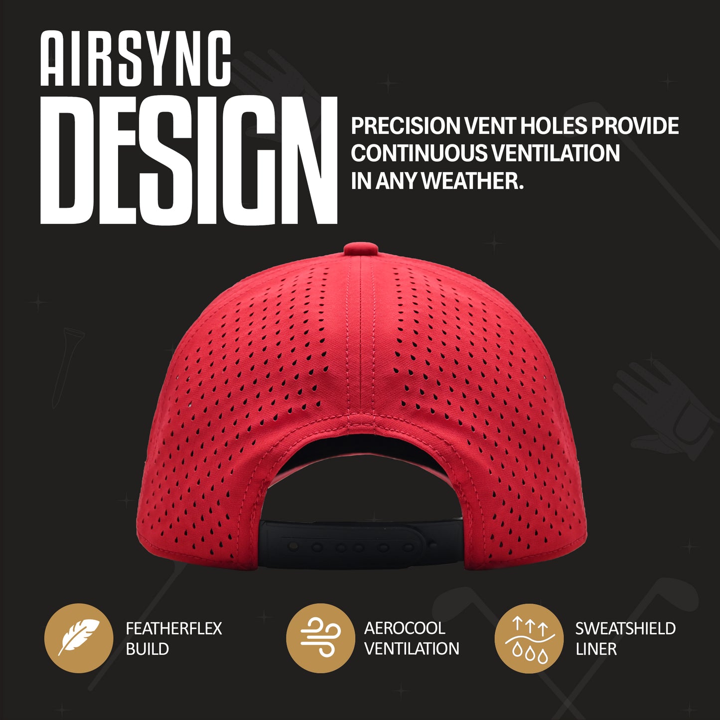 Trump Golf Hats 3-Pack Bundle