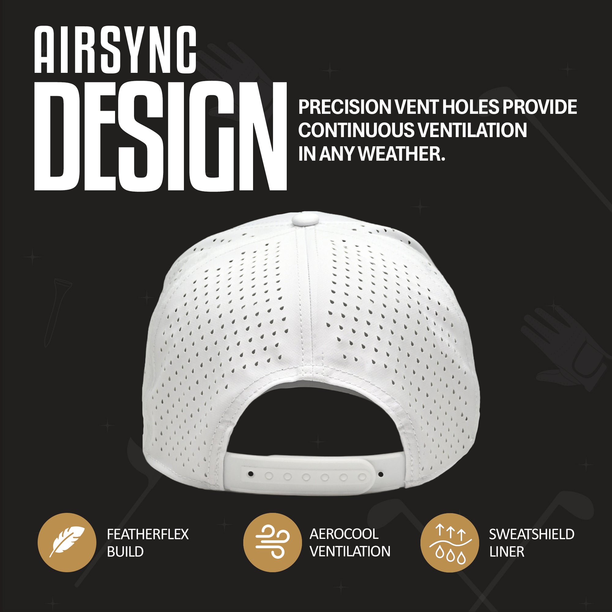 White USA Performance Hat