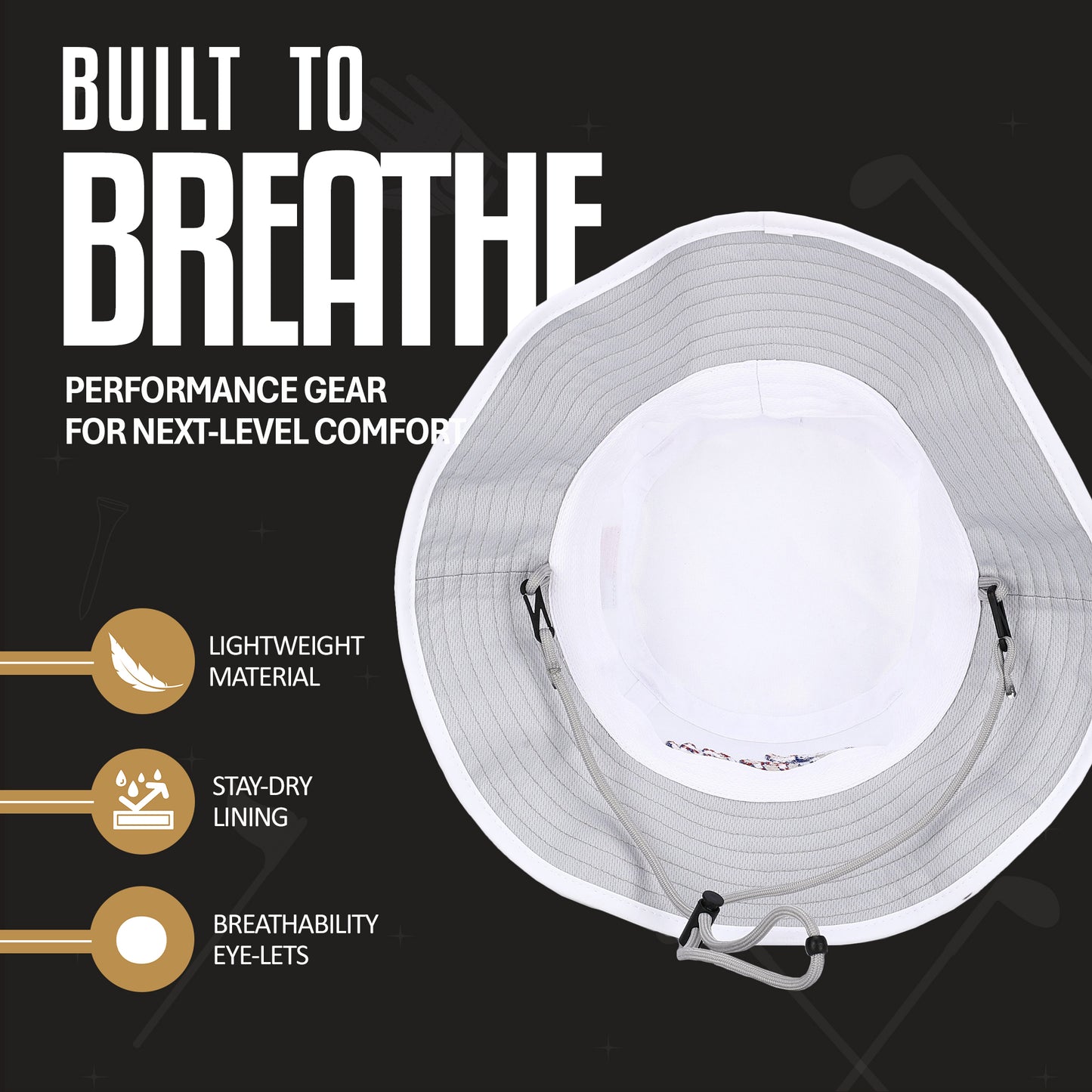 CURVES & CLUBS Titties 4th of July Golf Bucket Hat