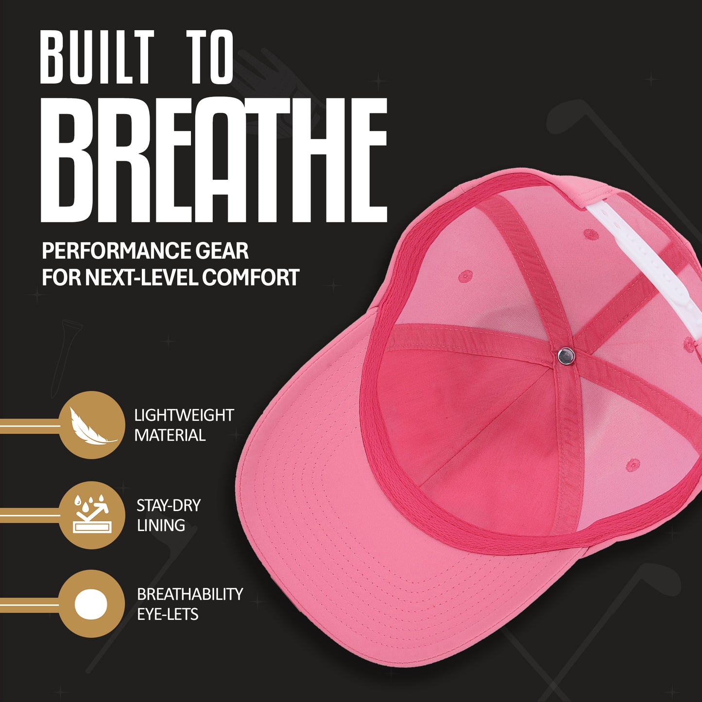 Avino Pickleball Hat – Cotton Pink Hat for Men and Women – Fun Pickleball Gift Idea