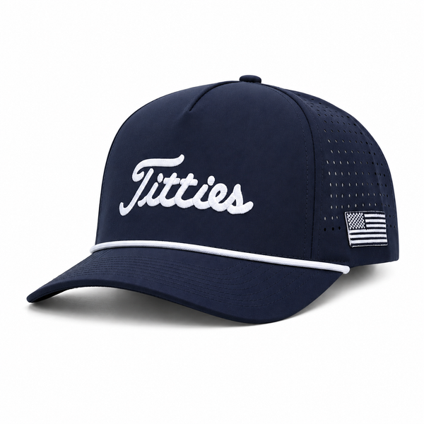 Navy Titties Golf Hat