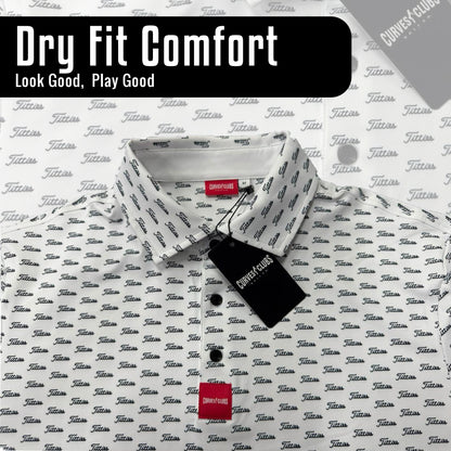 White Titties Golf Polo