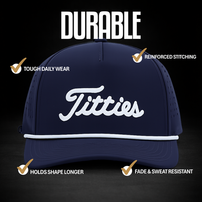 Navy Titties Golf Hat