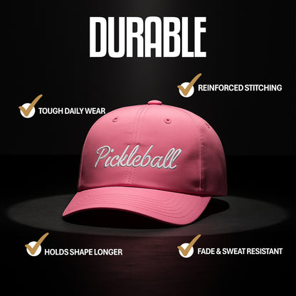 Avino Pickleball Hat – Cotton Pink Hat for Men and Women – Fun Pickleball Gift Idea