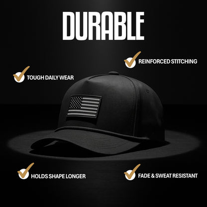 Stealth Money Rope Hat | Stealth American Flag Golf Hat