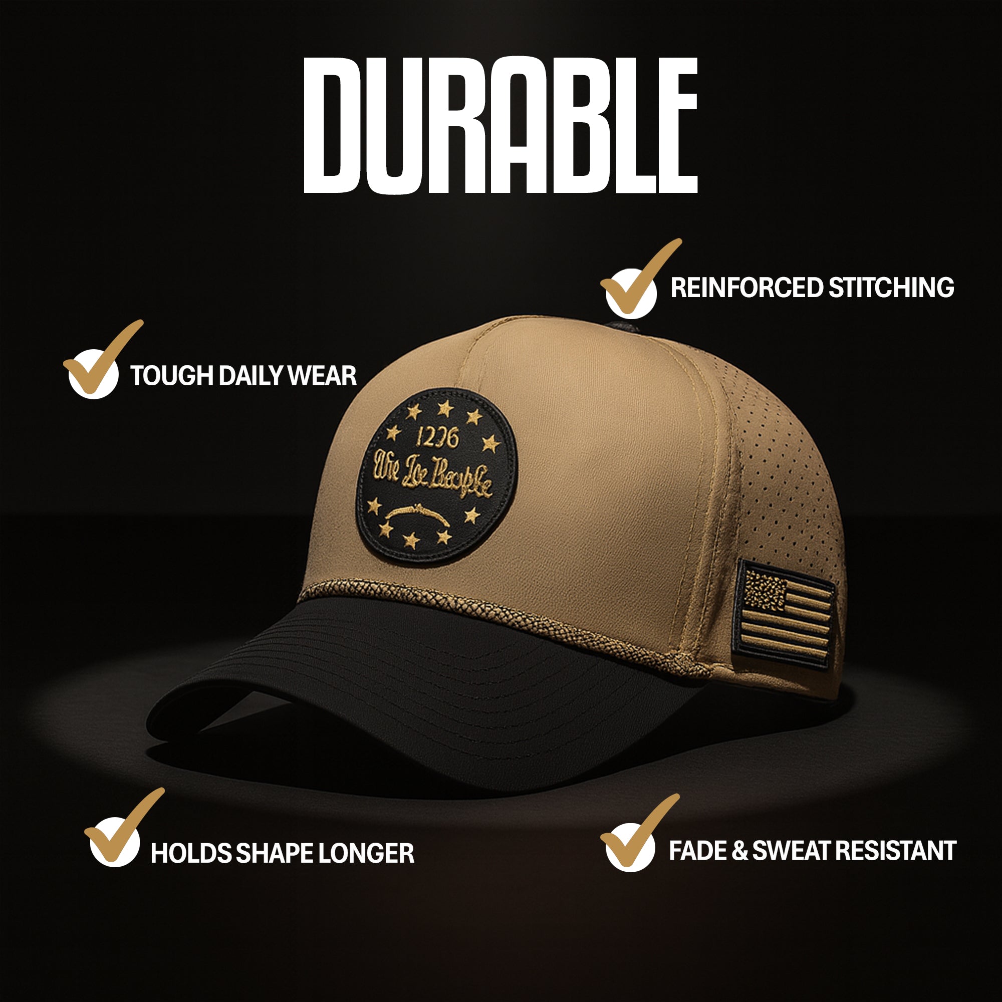 Curves & Clubs 1776 Patch Hat