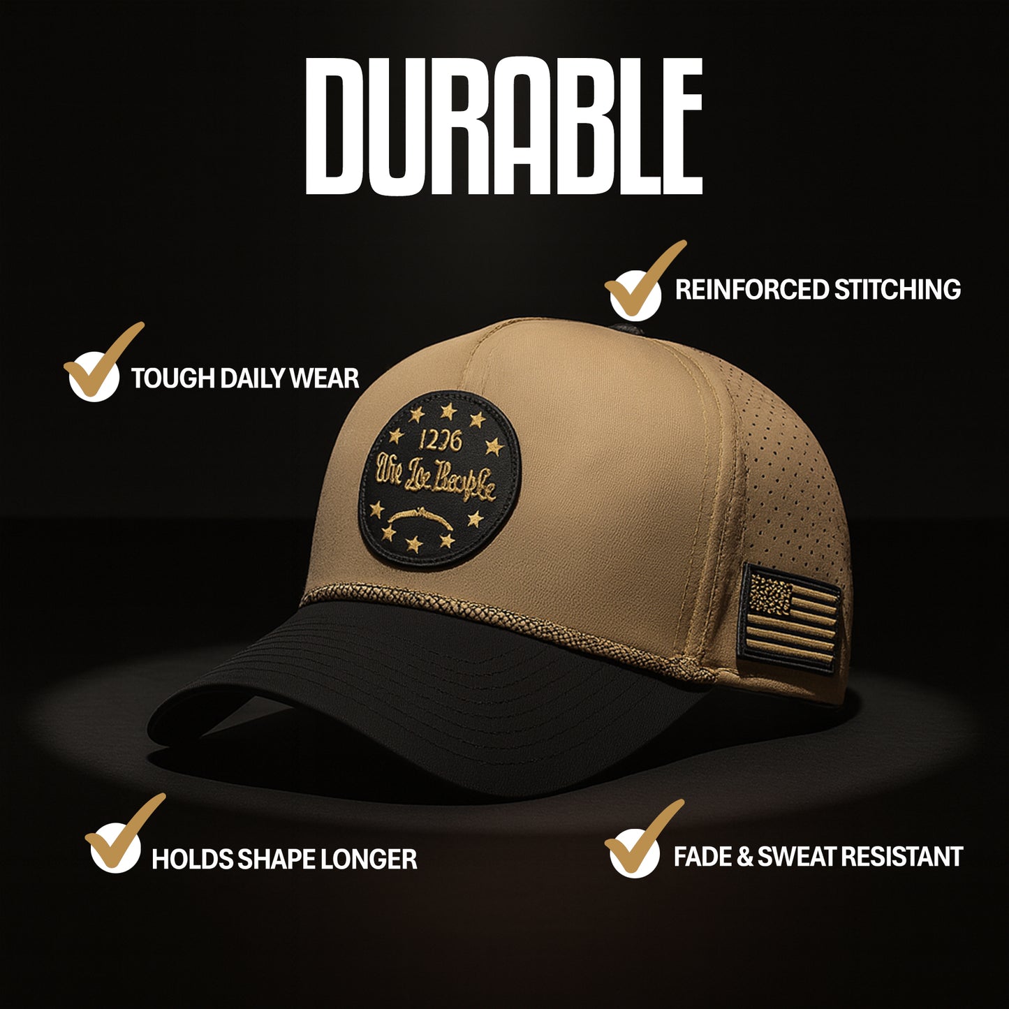 Curves & Clubs 1776 Patch Hat