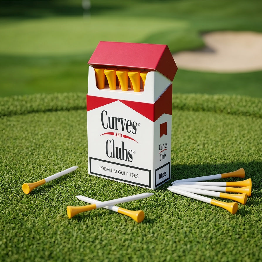Curves and Clubs – Premium Golf Tees Cigarette Box