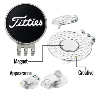 Curves & Clubs Premium Titties Golf Ball Markers – 2-Pack