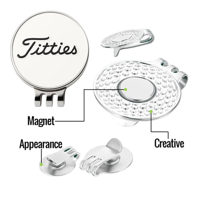 Curves & Clubs Premium Titties Golf Ball Markers – 2-Pack