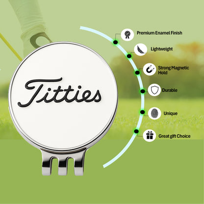 Curves & Clubs Premium Titties Golf Ball Markers – 2-Pack