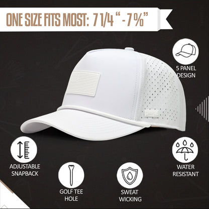 Whiteout American Flag Rope Hat